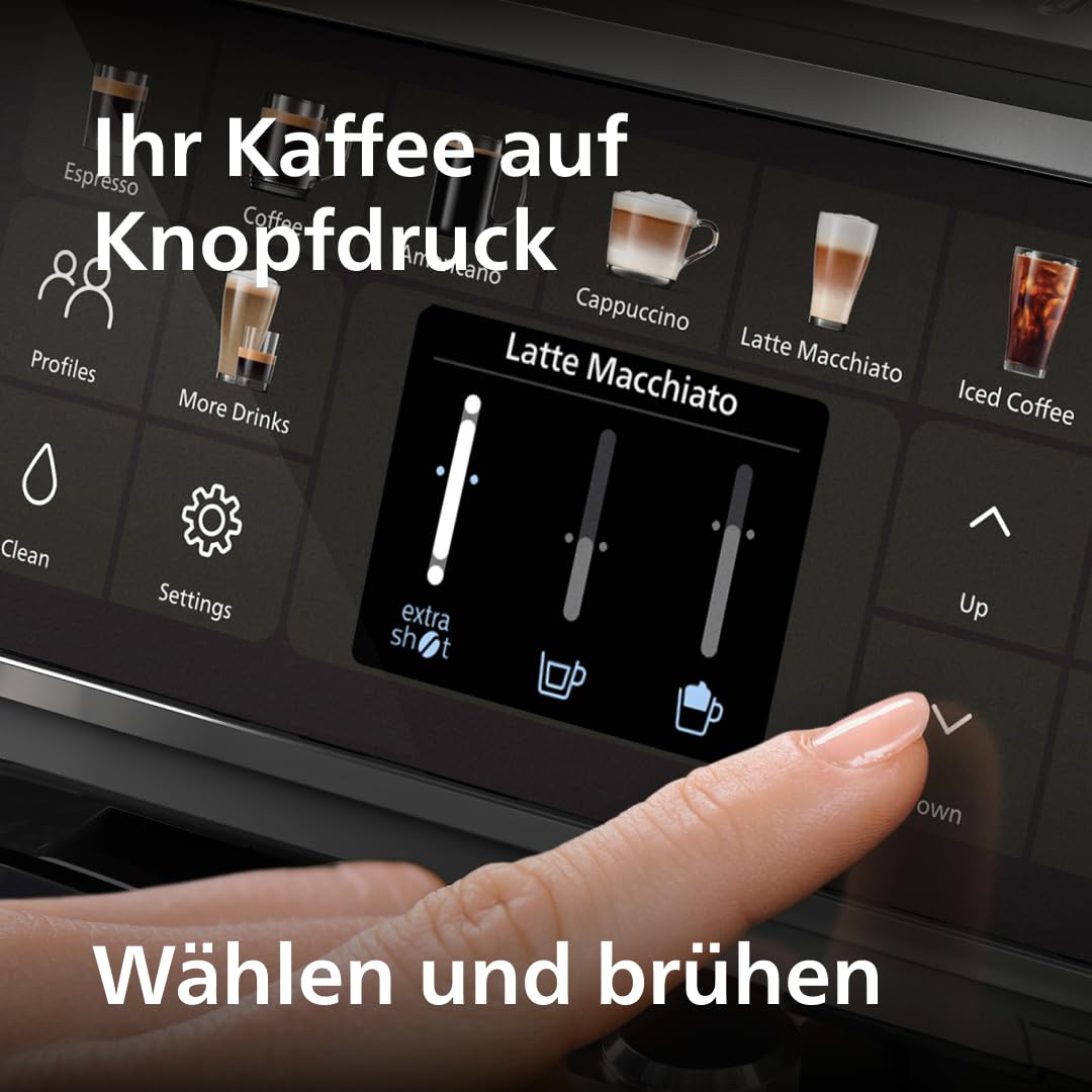 Philips Serie 5500 EP5547/90 Kaffeevollautomat LatteGo Schwarz Verchromt