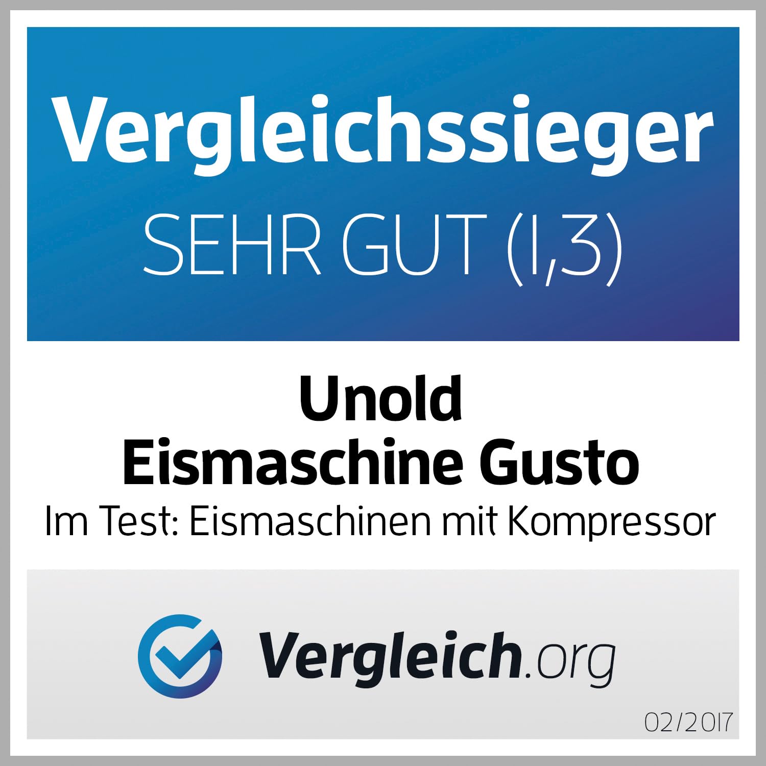 UNOLD 48845 Gusto Eismaschine mit Kompressor 2 L Edelstahl