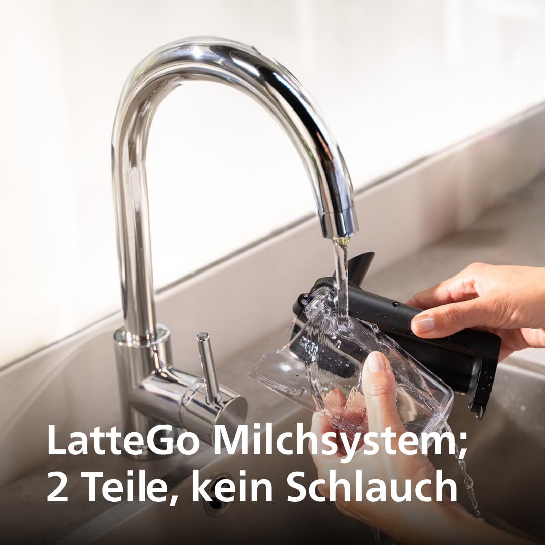 Philips Serie 5500 EP5547/90 Kaffeevollautomat LatteGo Schwarz Verchromt