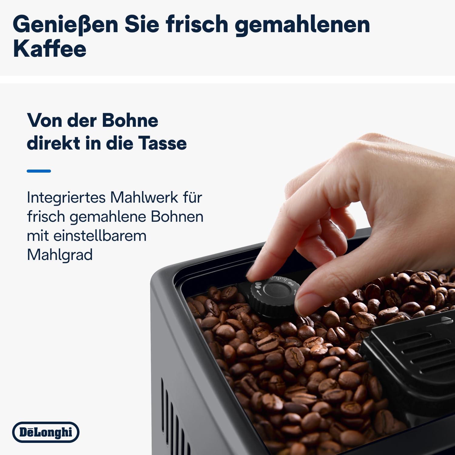 De’Longhi Dinamica Plus ECAM380.95.TB Kaffeevollautomat LatteCrema Titan Schwarz