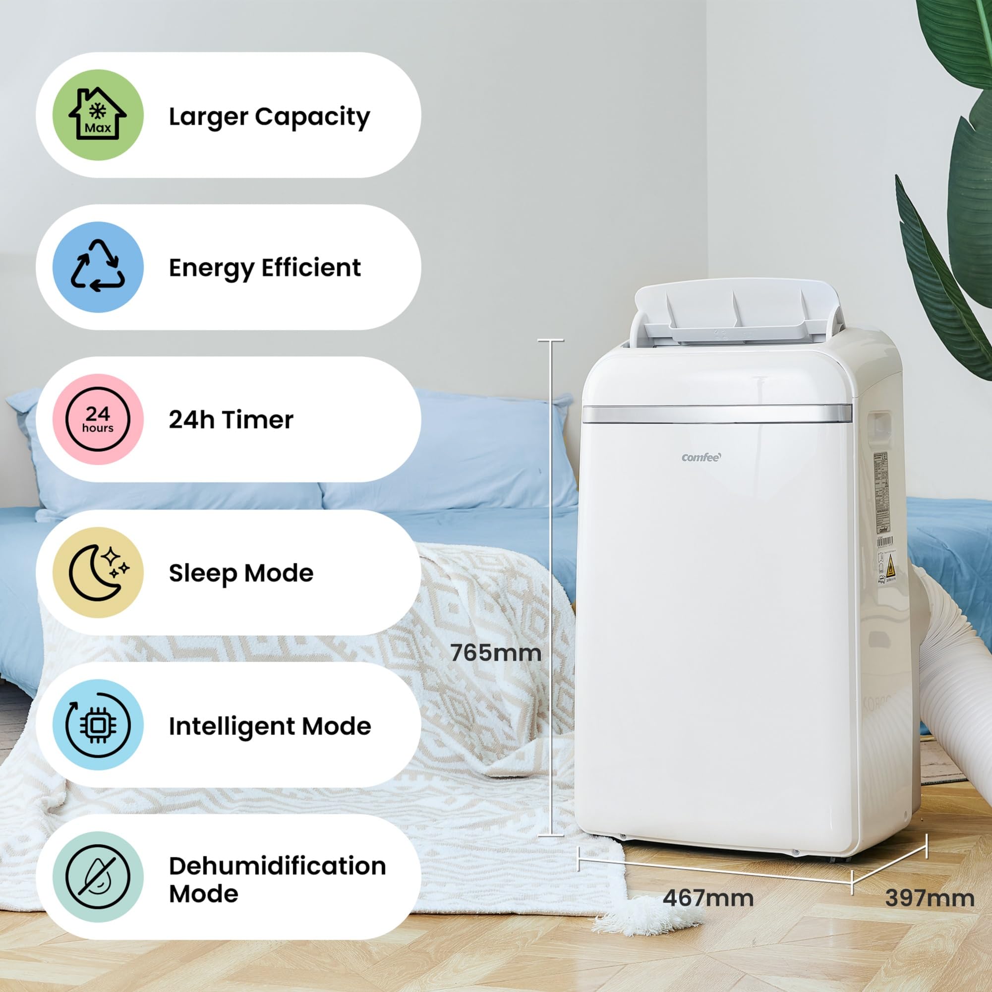 Comfee Mobile Air Conditioner 10000 BTU 2.9 kW 3-in-1 Air Conditioner