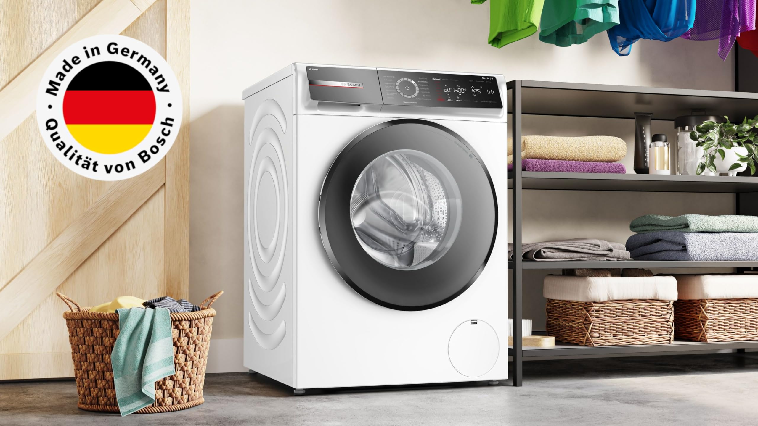 Bosch Serie 8 WGB244A40 Washing Machine 9 kg 1400 rpm Front Loader White